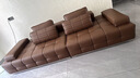 全友家私劳伦斯真皮沙发头层牛皮意式直排2025新款沙发同款友家私 接触面2.2厚度真皮-底部看的见 总长：直排3.08米 实拍图