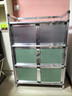 扬泗简易碗柜餐边柜橱房柜茶水柜厨房铝合金柜收纳柜储物柜煤气灶台柜 三层六门加宽加厚浅绿72*35*104 实拍图