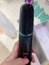 森系无线直发梳负离子不伤发无线便携防静电梳子卷发直发二合一充电迷你直发梳蓬松夹板神器 【极夜黑】15亿水润负离子不伤发 实拍图