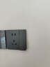 领普科技E3 Pro配套开关插座 10A五孔插座带单控开关 86型暗装插座 灰色 实拍图