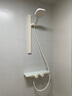 JVTO官方简易花洒套装无顶喷分体式可升降全铜小空间浴室家用淋浴花洒 K006奶白色（冷热款） 实拍图