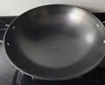 美菱（MeiLing）双耳大铁锅无涂层蜂窝炒锅圆底商用炒菜锅熟铁锅燃气炉专用 实拍图