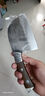 张小泉墨染古韵不锈钢多用刀锻打菜刀锋利黑色锤纹户外菜刀 D100381 实拍图
