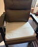 乳胶坐垫 椅子凳子座椅办公室久坐不累神器增高加厚红木实木垫子 【厚5cm】烟灰色外套 40*40cm 实拍图