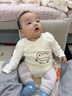 贝瑞加（Babyprints）婴儿连体衣男女宝宝长袖包屁衣四季家居睡衣护肚三角哈衣 小熊73 实拍图