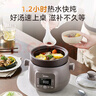 美的（Midea）电炖锅电炖盅电砂锅 陶瓷煲汤锅紫陶炖汤锅 燕窝炖盅煮粥锅电煮锅婴儿辅食锅2L热水快炖MD-DGE2056 实拍图