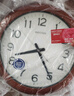 丽声（RHYTHM）木制静音挂钟欧式创意钟表客厅表挂墙卧室直径41cm时钟CMG919NR06 实拍图