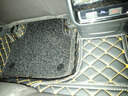 御马全包围汽车脚垫适用宝马5系X3奥迪A6L Q5L奔驰GLE沃尔沃雷克萨斯 【双层丨免拆安装】黑金皮革+黑色丝圈 实拍图