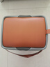 芝华仕（CHEERS）家用换鞋凳现代简约真皮小凳子芝华士头层牛皮圆凳芝华士XJ008 橙灰色储物款（方凳） 优先发货（详询客服） 实拍图
