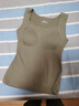欧迪芬羊绒蚕丝保暖背心女带胸垫内衣女磨毛秋冬无痕内穿打底免穿文胸L 实拍图