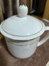 陶相惠 茶杯骨瓷办公杯会议杯陶瓷盖杯开会杯子商务办公水杯带盖10只装 实拍图