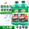 龟牌（Turtle Wax）硬壳玻璃水0度汽车去油膜强力去污除虫胶鸟粪雨刮水通用2L*2瓶 实拍图