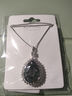 XUPING旭平首饰gdx仿水晶时尚经典水滴项链【棱镜之泪】送闺蜜生日礼物 1号色-黑灰色 约40+6cm 实拍图