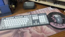 联想生态品牌异能者无线键盘鼠标套装即插即用全尺寸设计防泼溅商务办公台式机/小新拯救者适用 灰白色 实拍图
