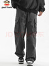 大嘴猴（paul frank）工装裤男士秋冬季直筒裤子男宽松户外休闲裤男裤 摩登灰色 L 实拍图
