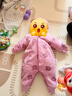 迷你巴拉【暖芯绒绒衣】巴拉婴儿连体衣外出幼儿衣服保暖双面绒两面穿外套 实拍图