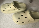 朴西奶酪踩屎感洞洞鞋女厚底凉鞋沙滩包头拖鞋外穿情侣 奶酪黄 37-38 实拍图