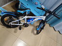凤凰（Phoenix）儿童自行车山地车男女学生脚踏车6-12岁童车 霸道 白蓝色 18寸 实拍图