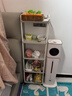 京东物流 落地小推车置物架家用玩具零食办公桌卫生间厨房储物架 白色五层 实拍图