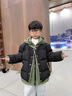 G.duck小黄鸭童装男童羽绒棉服冬季儿童外套冬装加厚假两件棉衣男孩棉袄 黑色【假两件】 高品质羽绒棉 150 建议140-150cm11-12岁cm 实拍图