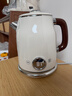 美的（Midea）艺术家电热水壶  烧水壶自动断电保温一体  1.6L大容量电热水壶 316L不锈钢恒温壶 精准控温 63-Q 实拍图