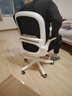 贝尔曼（berlman） 电脑椅家用办公转椅人体工学椅学生学习久坐椅子靠背舒适书桌椅 白框黑网-万向轮 实拍图