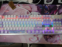 本手《鲸语星愿》主题机械键盘有线电竞游戏键盘鼠标套装台式电脑笔记本打字办公女生发光吃鸡键鼠套装 《鲸语星愿》紫白【彩光】青轴 机械键盘104键 实拍图