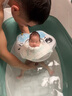 鲸保婴儿游泳圈0-12个月脖圈 新生儿游泳圈宝宝洗澡颈圈K5012蓝色大码 实拍图