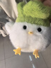 武汉文创蒜鸟发声玩偶纪念品鄂人和平鸟钥匙扣毛绒玩具公仔挂件 白色武汉蒜鸟【1个装】 武汉蒜鸟背包挂件桌面摆件 实拍图