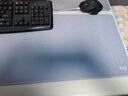 罗技（G） 游戏电竞大桌垫细面鼠标垫超大号布面加厚送男生男友情人节礼物 罗技桌垫-灰色（800*300*3mm） 实拍图