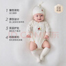 babylove【纺软织柔】新生儿半背衣纯棉春秋婴儿衣服睡衣家居服宝宝上衣 实拍图