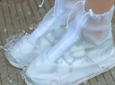 博沃尼克防雨鞋套加厚底便携式防水防滑耐磨雨靴套透明平底白色XXXL 44-45 实拍图