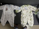 英氏（YEEHOO）夹棉连体衣动态恒温婴儿衣服秋冬保暖新生儿衣服精梳棉宝宝爬服 实拍图