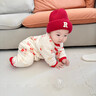 优奇婴儿衣服秋冬装新生儿满月服喜庆哈衣宝宝加厚保暖夹棉连体外出服 【福气100%】不含配饰 66cm 实拍图