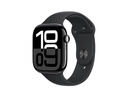 Apple/苹果 Watch Series 10 智能手表GPS+蜂窝款46毫米亮黑色铝金属表壳黑色运动型表带M/L MWYK3CH/B 实拍图
