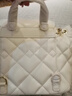 CHARLES&KEITH菱格大容量柔软多用背包书包双肩包包女包生日礼物CK2-60151400 Cream奶白色 S 实拍图