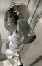 潜水艇（Submarine）洗衣机水龙头全铜 全自动滚筒专用迷你洗衣机角阀   脱扣止水阀 亮银-4分一体螺纹款 实拍图