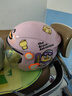 NEVA3C认证儿童头盔男女孩四季通用电动车摩托车卡通可爱宝宝安全帽 粉色小黄鸭3-10岁 实拍图