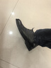 意尔康男鞋商务正装鞋时尚系带皮鞋德比婚鞋棉冬季 53449W 黑色加绒 42 实拍图