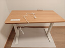 京东京造电动升降电脑桌电竞桌 书桌 学习桌 单电机1.2m原木色 实拍图