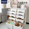 babyviva儿童玩具收纳架落地家用婴儿用品喂养台收纳柜宝宝置物整理箱储物 32*92*156cm 组合四 实拍图