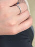 XUPING旭平首饰小众经典大气简约情侣戒指素圈ins风礼物 素圈戒指【9码-面宽约3mm】 实拍图