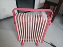 美的（Midea）【樱落】取暖器/电热油汀/油酊电暖器/电暖气家用/烤火炉/13片全屋升温速热/电热器烘衣加湿HYX22K 实拍图