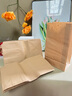 乐三好通用方底牛皮纸袋 外卖打包袋面包袋炸鸡袋 防油24*13*8cm(100个) 实拍图