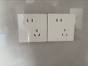 公牛（BULL）开关插座 G12系列一开双控开关墙壁大面板 G12K112暮雪白 实拍图