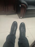 波图蕾斯男士系带商务休闲皮鞋低帮加绒保暖冬季棉鞋 9859 黑色(加绒) 42 实拍图