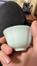 东道 汝窑茶杯陶瓷功夫茶具开片可养汝瓷主人杯 中葵饮杯2024款(天青) 实拍图