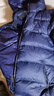 君羽户外鹅绒羽绒服男加厚保暖800高蓬秋冬男士面包服可收纳115 宝蓝色-男款 2XL 推荐男171-185斤/女136-145斤 实拍图