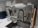 帅仕（shuaishi）厨房水槽置物架304不锈钢沥水碗碟架篮水池碗盘收纳架用具大全 【304不锈钢】全套76长单层 实拍图