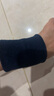 李宁（LI-NING）护腕男女专业运动扭伤防护篮球健身羽毛球擦汗高弹拉伸护手腕套 198藏青色 均码【一只装】 实拍图